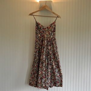 J. Crew Lace-Up Back Dress in Liberty Thorpe Floral - Size 6